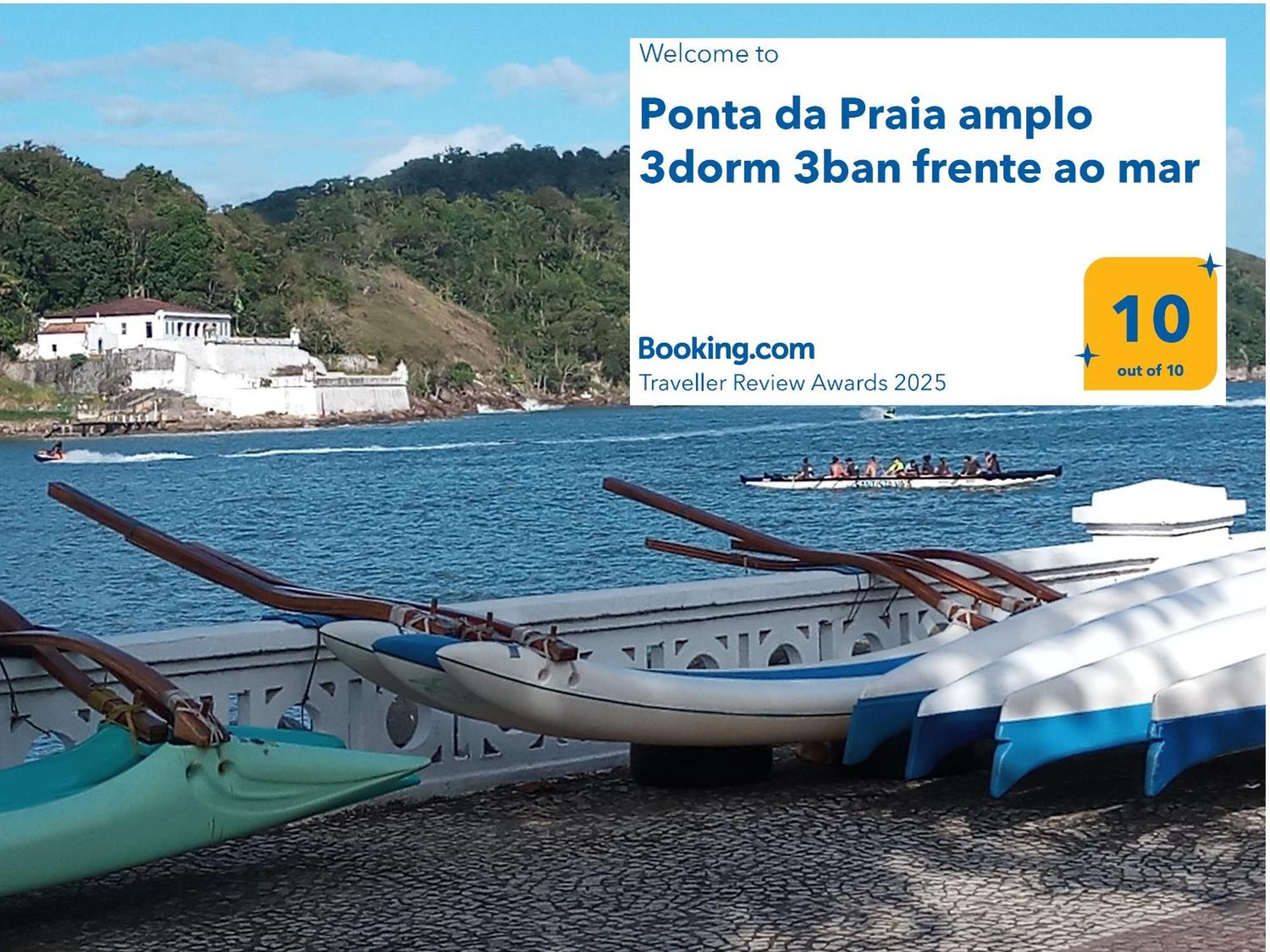 Apartment Ponta Da Amplo 3dorm 3ban Frente Ao Mar